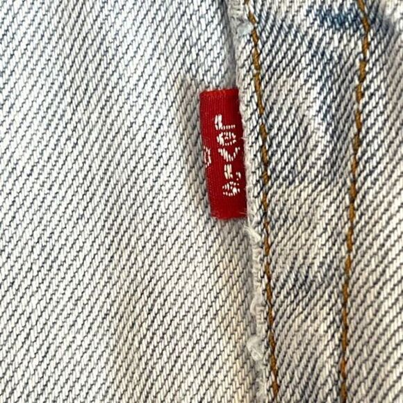 Levi's 505 Jeans Men's W40 L30 Blue Denim Regular Fit Straight Leg Light Wash - Picture 15 of 16